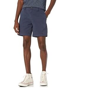 GOODTHREADS Blue Flat Front Chino Shorts